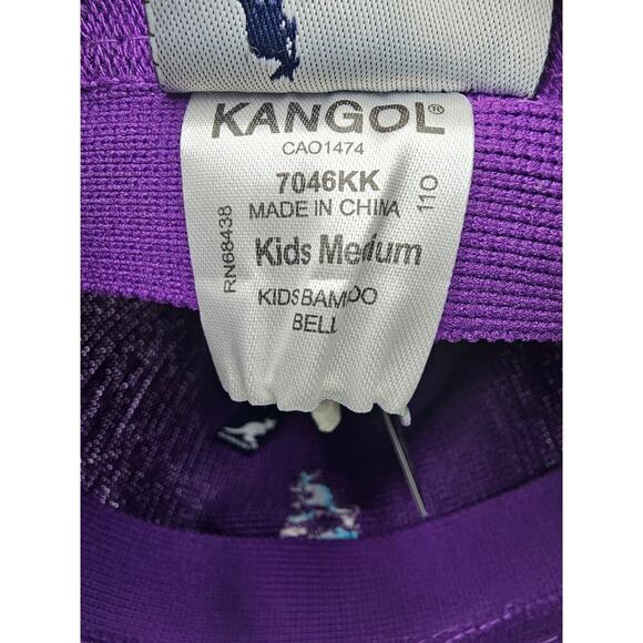 Kangol Girls Size M 4-6 Purple Bucket Hat with Bow NWT - Picture 6 of 6